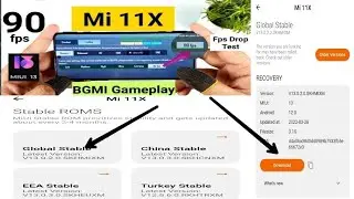 Mi 11x Miui 13 India Stable  Update Release Download & 90Fps Enable😍 || 90 Fps Drop Test