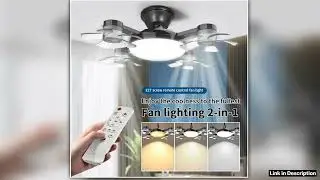 2in1 60W Fan Light E27 Drone Design Ceiling Fan Light with Remote Control AC85265V Fan Lighting Bul