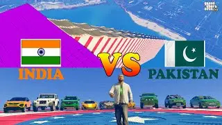 Indian cars vs pakistan car Thar | GTA 5 INDIA CARS VS PAKISTAN CARS |CHALLAGE INDIA VS PAKISTAN #12