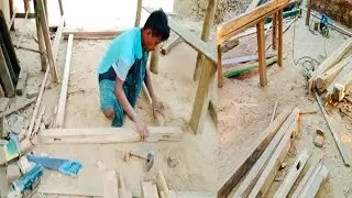 Window frame make // darwaja ferme fiting 