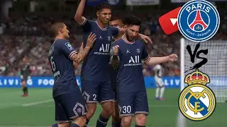 Epic FIFA 22 Showdown: PSG vs. Real Madrid - Intense Battle on the Pitch