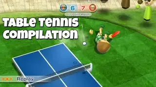 TABLE TENNIS AMAZING RALLIES COMPILATION! - Wii Sports Resort