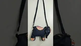 Elephant bag 🐘 making ll unique bag #manjushakyams #design #fashion #bags #shorts #youtubeshorts