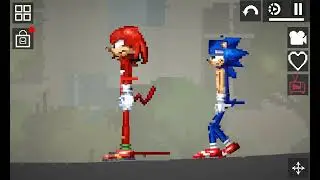 sonic and knuckels vs shadow. exe in melon playground
