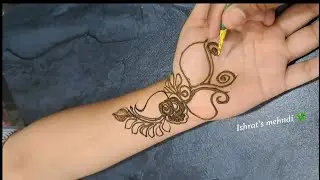 Mehndi lagana sikhe step by step by Ishrat's mehndi 🌿#mehndi tutorial #mehndi sikhe #henna 