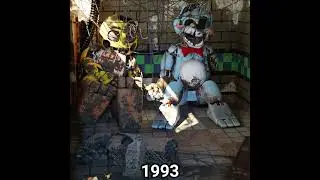 FNAF Movie Toy Bonnie & Toy Chica over the years