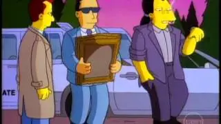 The Simpsons German man gets grandpa Simpsons war treasure artwork
