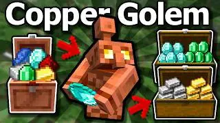 Minecraft 26.2 Copper Golem Guide - Auto Sorter Tutorial, Statues, Automations and More!