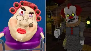ESCAPE PENNYWISE'S MANSION, ESCAPE EVIL GRANDMA ROBLOX OBBY