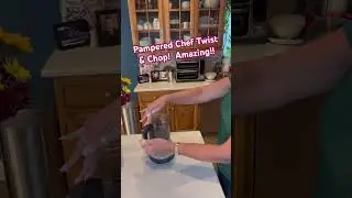 Pampered Chef Twist & Chop! Save time & be efficient! #kristiskitchencounter #chopper