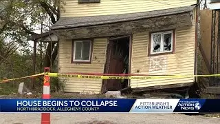 House collapsing in North Braddock