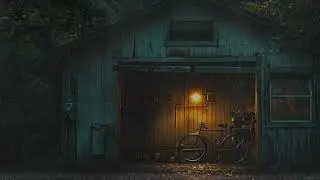 Immerse Yourself in the Hazy Atmosphere Under the Street Lights | Rain Sounds for Sleep, Study,Relax