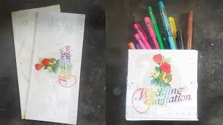Pen stand with old wedding cards | old wedding cards reuse | best of waste | @geethaallrounder 