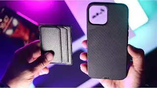 Гибридное защитное стекло Mous и кожаный чехол для Limitless 3.0 | iPhone 12 PRO Max