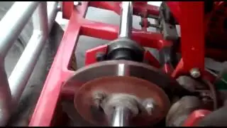 Bell crank mechanism of go cart steering system (just visuals)