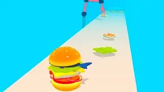 BURGER RUSH 🍔🍗🍔 Mobile Games All Levels Gameplay Walkthrough New Update Game Max Level BR01 GVXJK