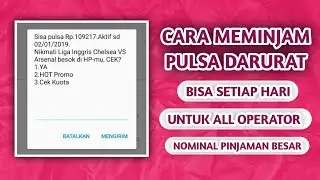 CARA PINJAM PULSA DARURAT ALL OPERATOR