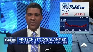 Fintech stocks like Block, Robinhood slammed amid tech sell-off