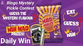 Bingo Pickle Mystery Contest | Win Cashback Win Speaker | Bingo Mad Angles mystry pickle Contest.