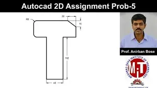 Autocad Class Assignment 2D Problem 5