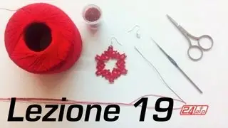 Chiacchierino Ad Ago - 19˚ Lezione Orecchino Cerchio Con Perline Bijoux - Tutorial Come Fare Tatting