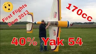 The First Flights from 2013 of Ron's 40% Yak 54