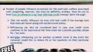 How To Refinance Your Car Loan With Bad Credit Guaranteed Approval