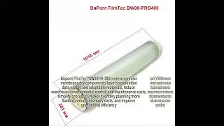 DuPont FilmTecSW30HR-380 RO dry element makes warehouse maintenance and inventory planning easier