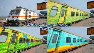 12329 Sealdah To Anand Vihar WBSK Express Blast Madhusudanpur 130Kmph Power GMO WAP7 #39129
