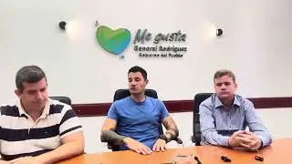 Conferencia de prensa del se&ntilde;or Int Mauro Garc&iacute;a, junto a Nicol&aacute;s Rapazzo, secretario de justicia