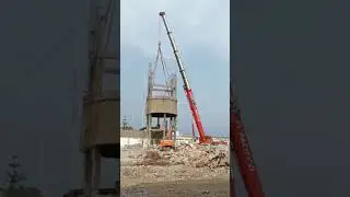 Accidente de Trabajo en demolici&oacute;n de tanque de agua. Callao, Per&uacute; 🇵🇪
