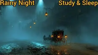 A Lonely Carriage Ride in the Rain | Victorian Ambience & Sad Piano