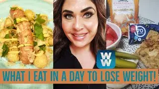 WHAT I EAT IN A DAY TO LOSE WEIGHT ON MYWW | CHICKEN APPLE SAUSAGE W/CABBAGE  | WEIGHT WATCHERS!!