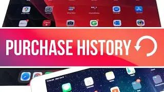 App Purchase History on iPad, iPad mini, iPad Air, iPad Pro