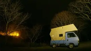 5th nights | car camping in QUIET FOREST | MINI TRUCK CAMPER SHELL