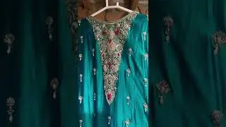 A complete marvel of hand work in the mix of dabka, sitara and resham in all it&rsquo;s beauty 💫