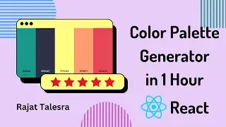 Color Palette Generator -  React project for Beginners # tutorial #react