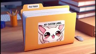How to create and print file folder labels