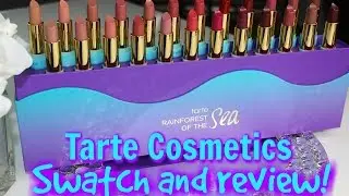 TARTE RAINFOREST OF THE SEA COLOR SPLASH LIPSTICKS! SWATCH AND REVIEW!