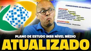 PLANO DE ESTUDO CONCURSO INSS NÍVEL MÉDIO [ATUALIZADO🏆]