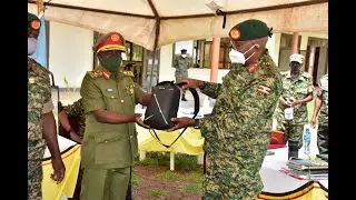 Change of Guard at National Leadership Institute - Kyankwanzi. Maj Gen Kasura to Brig Gen Kisembo
