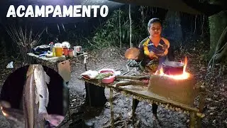 Mais um ACAMPAMENTO 🏕 com pescaria noturna. 