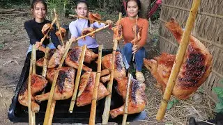 Chicken leg roasted with chili sauce cook recipe - Chicken leg roasted recipe