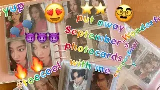 Store away September Trades&Purchases with me! |Photocard storing #1