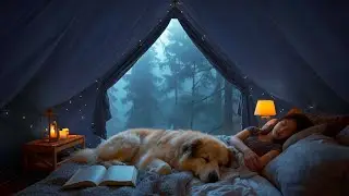 Cozy Warm Tent Camping in Heavy Rain | Deep Sleep Rain Sounds ASMR