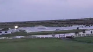 #Course #Flooded + closed⛳🌊😲 Got a kayak? #Full moon Tides 🌝#Royal North Devon Golf  Club⛳