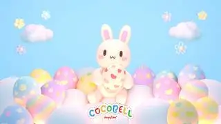 bunny and easter eggs lullaby cocobell