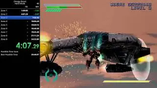 Omega Boost Hard Mode Speedrun in 24:30.93 (Current World Record)
