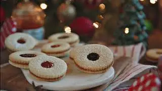 Yılbaşına en çok yakışan nefis Linzer Kurabiye