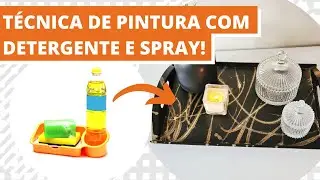 T&eacute;cnica de pintura com spray e detergente! #SHORTS